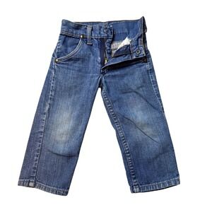 Vintage Maverick Jeans Kids Size 2 Blue Denim Straight Leg Western Rugged Pants